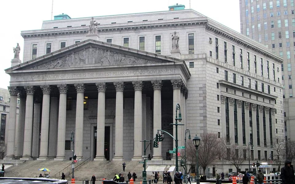 New York County Supreme Court courthouse at 60 Centre Street