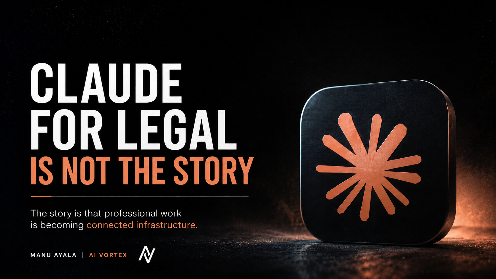 Claude for Legal Is Not the Story — a memo on how professional work is becoming connected infrastructure