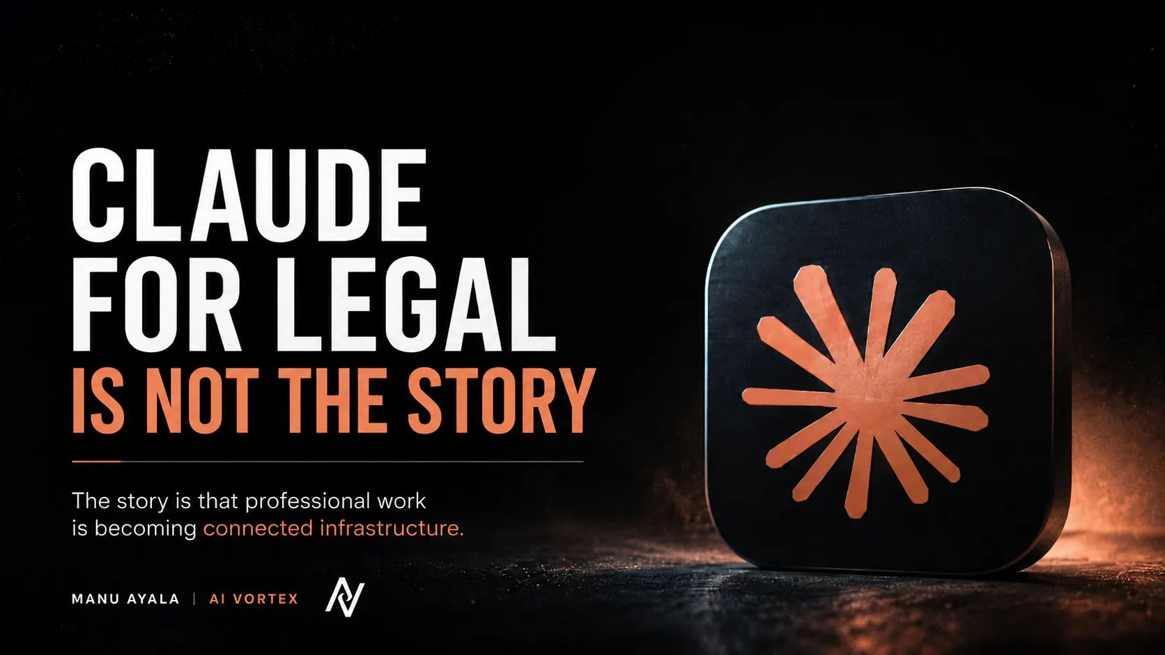 Claude for Legal Is Not the Story — a memo on how professional work is becoming connected infrastructure